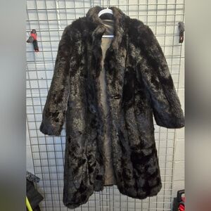 Luxurious Black Faux Fur Teddy Jacket